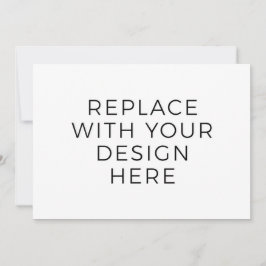 7x5"-Karte mit Back-Design-Druck Einladung