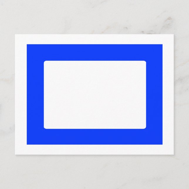 7X5 Karte mit Round Inside Conors Translate Blue (Vorderseite)