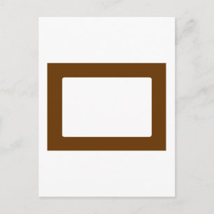 7X5-Karte mit rundem Innenkonus, braun Postkarte