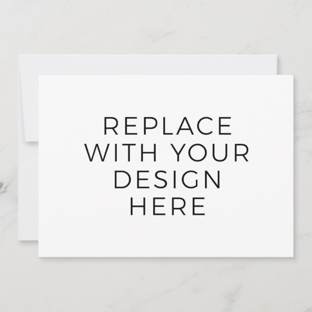 7x5"-Karte ohne Back-Design-Druck Einladung (Vorderseite)