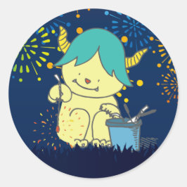 8月モンスターシール。 RUNDER AUFKLEBER