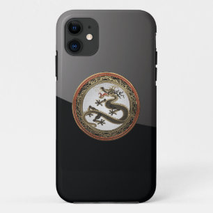 [800] Schwarzer und Gold Heiliger Ostdrache Case-Mate iPhone Hülle