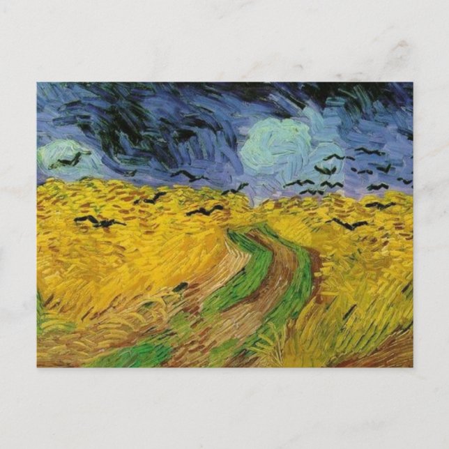 800px-vincent van gogh (1853-1890) - Weizenfeld w Postkarte (Vorderseite)