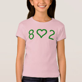 802 Girls' Angepasstes Bella Babydoll Shirt