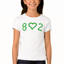 802 Girls' Angepasstes Bella Babydoll Shirt