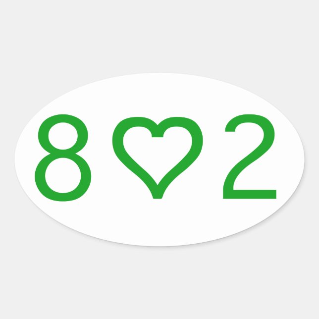 802 Oval Stickers (Vorderseite)