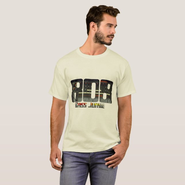808 Bass-Junkie-Schnittstelle T-Shirt (Vorne ganz)