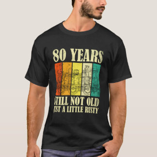 80 Eisenbahn-Dampflok 80. T-Shirt