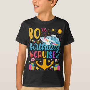 80. Geburtstag Cruise B-Day Party Boy T-Shirt