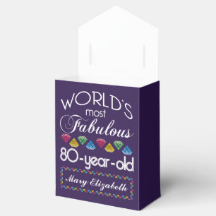 80. Geburtstag die meisten fabelhaften bunten Geschenkschachtel