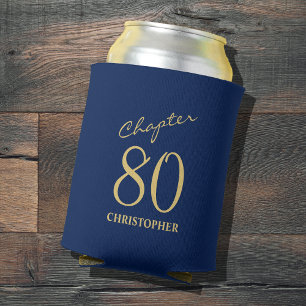 80. Geburtstag Kapitel 80 Blue Gold Dosenkühler