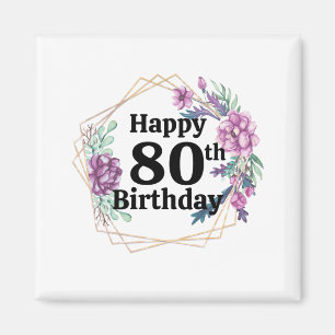 80. Geburtstag Magnet