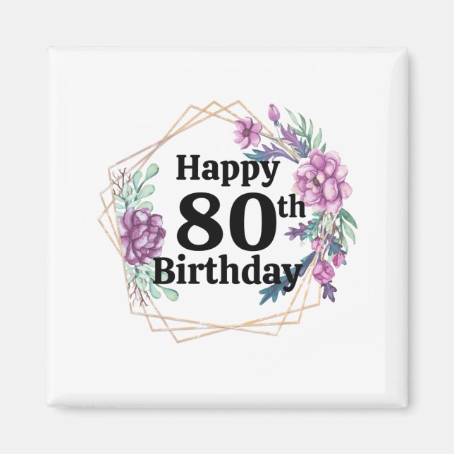 80. Geburtstag Magnet (Vorne)