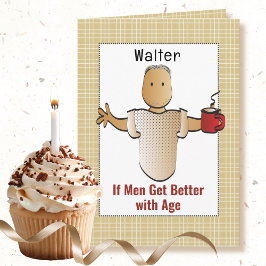 80. Geburtstag Männlicher Cartoon Witziges Sprichw Karte