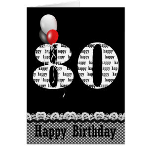 80. Geburtstag mit Ballonblumenstrauß