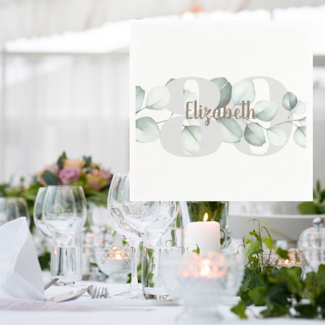 80. Geburtstag Personalisiert Napkins Serviette (Von Creator hochgeladen)