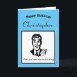 80. Geburtstag Retro Cartoon Funny Personalisiert Karte<br><div class="desc">Glücklich Geburtstag und Spaß mit dieser Vintagen Retro-Geburtstagskarte. Einfache Anpassung mit der bereitgestellten Vorlage.</div>