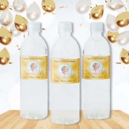 80. Geburtstag Wasserflaschen Etiketten, Foto oder