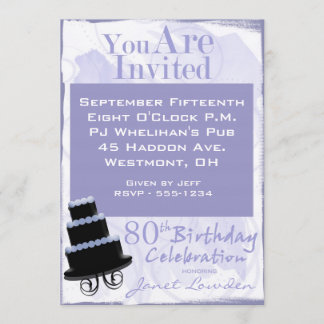 80. Geburtstags-Party Einladungen