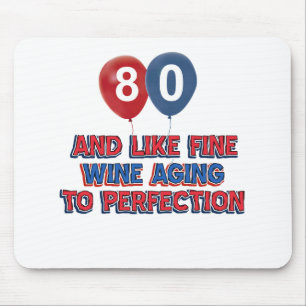 80. Geburtstagsentwürfe Mousepad