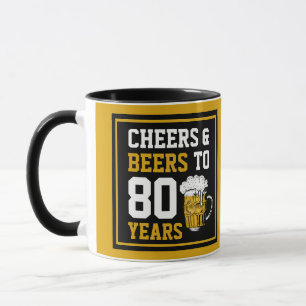 80. Geburtstagsfeier & Biere bis 80 Jahre Tasse