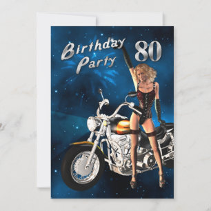 80. Geburtstagsfeier Einladung