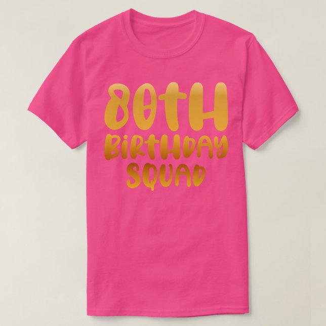 80. Geburtstagskleid T-Shirt (Design vorne)