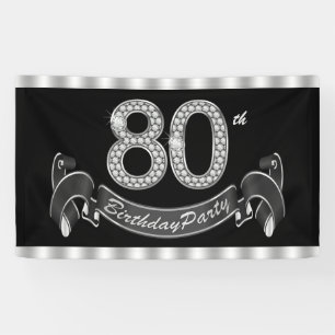 80. Geburtstagsparty Banner