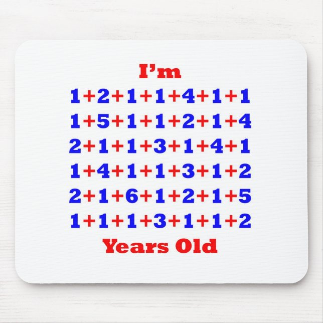 80 Jahre alt! Mousepad (Vorne)