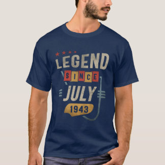 80 Jahre alte Legende seit Juli 1943 80. Geburtsta T-Shirt