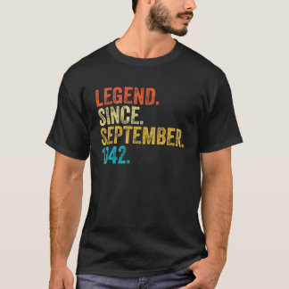 80 Jahre alte Legende seit September 1942 80. Bir T-Shirt