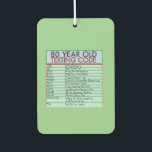 80 Jahre alter Sims Code Funny Birthday Senioren Autolufterfrischer<br><div class="desc">Feiern Sie mit einem Lachen einen Meilenstein zum Geburtstag! Der 80-jährige Sims Code Funny Birthday Seniors Luftkühler bietet einen unglaublich witzig "sims Code" speziell für Senioren und bringt Spaß in die Freuden des Alterns. Dieses Erfrischungsmittel ist perfekt für die 80-Jährigen mit einem guten Gefühl für Spaß. Es macht einen lustigen...</div>