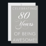 80 Jahre Phantastische Einladung feiern<br><div class="desc">80 Jahre Phantastische coole Einladung. Eine Einladung zum 80. Geburtstag oder Jubiläum. Feiern Sie jemanden phantastisch mit diesem coolen,  achtzigsten Thema laden!</div>
