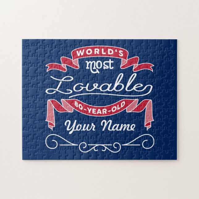 80. Liebenswürdigstes 80-jähriges der (Horizontal)