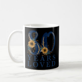 80 Oma 80. Party 80 Jahre Loved Kaffeetasse
