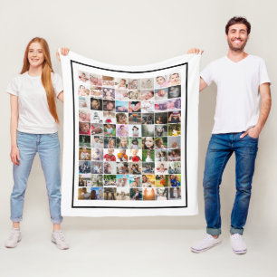 80 Personalisierte Fotovorlage Fleecedecke