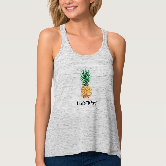 80 Tagobsession CODEWORT: Ananas Tank Top (Vorderseite)