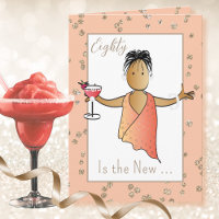 80 und Fabulous Female Cartoon Margarita Birthday