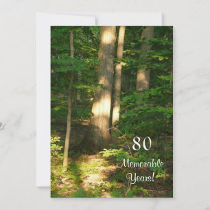 80 unvergessliche Jahre/Geburtstagsfeier-Männchen Einladung