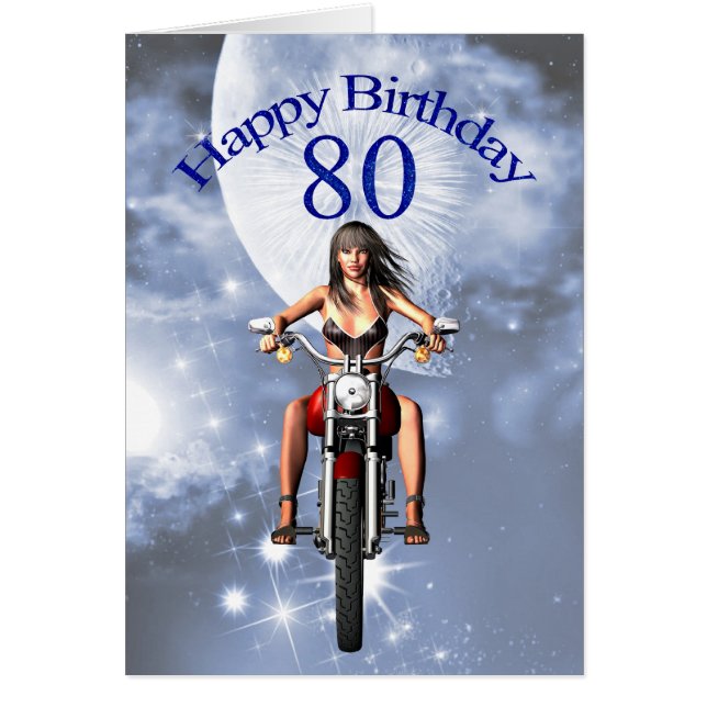 80e anniversaire avec une fille de motards (Devant)