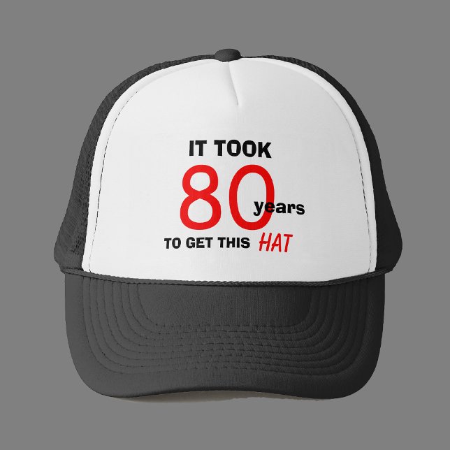 80e anniversaire Gag Cadeaux Casquette pour hommes (Créateur téléchargé)