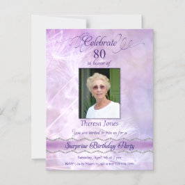 80e anniversaire surprise Invitations magnétiques