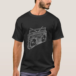 80er 90er Jahre Alte Schulmusik Hip Hop Beatbox Bo T-Shirt
