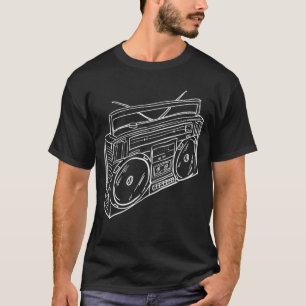80er & 90er Jahre Alte Schulmusik Hip Hop Beatbox  T-Shirt