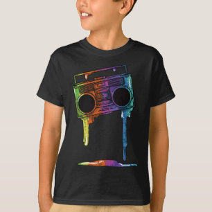 80er & 90er Jahre Old School Boombox Music Hip Hop T-Shirt