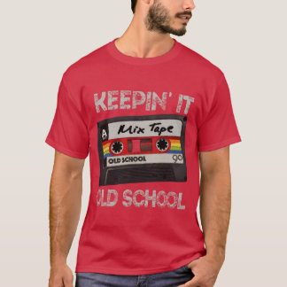 80er 90er Jahre Old School Hip Hop Mitape Mädchen T-Shirt