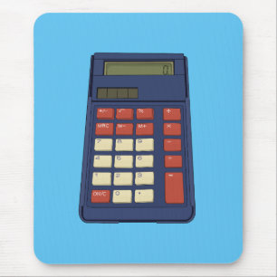 80er 90er Taschenrechner Mathe Schule Nostalgie Mousepad