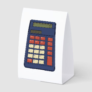 80er 90er Taschenrechner Mathe Schule Nostalgie Tischaufsteller