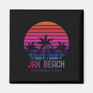 80er 90s Retro Colors Jacksonville Florida Urlaub Magnet