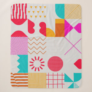 80er-90s Trendy Geometric Background Sherpadecke